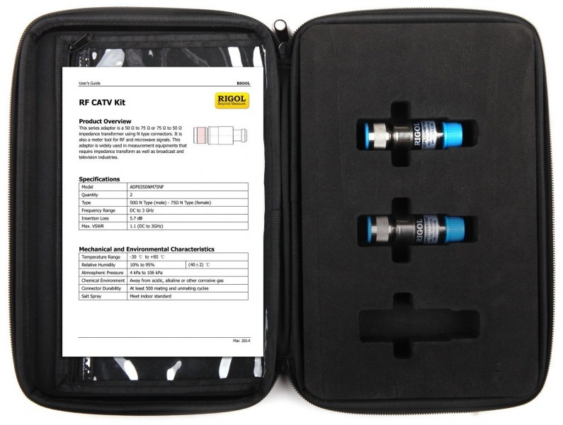 Rigol RF CATV Kit комплект переходников 50 Ом/ 75 Ом