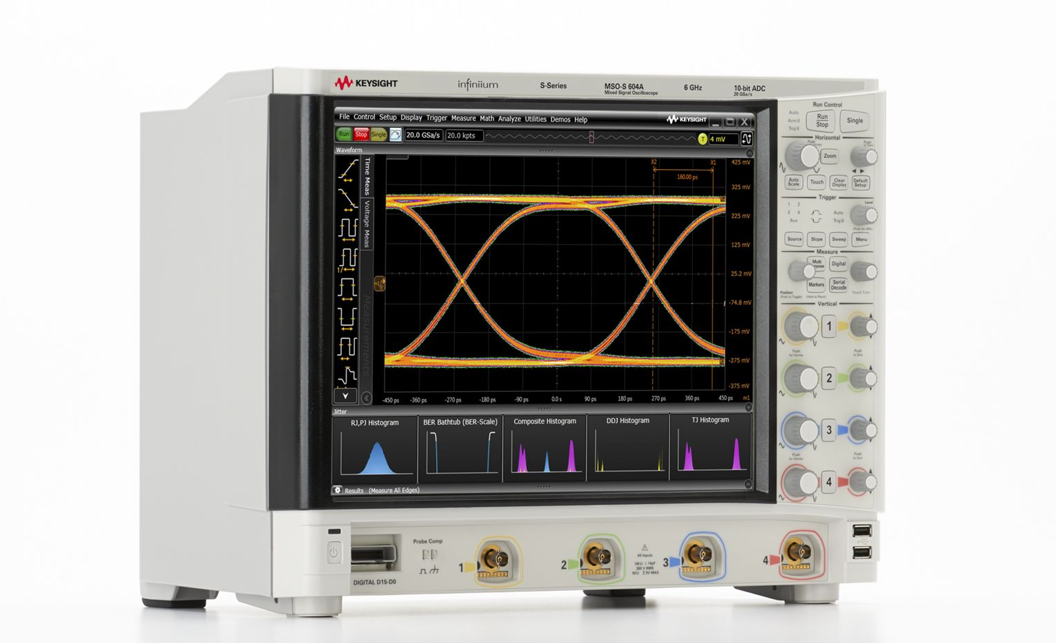 Осциллограф Infiniium S, 6 ГГц, 4 аналоговых + 16 цифровых каналов
