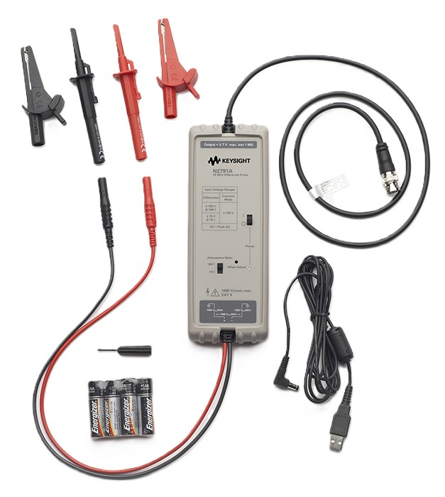 Keysight N2791A  высоковольтный дифференциальный пробник 100:1, 500 МГц, 3,7 кВ