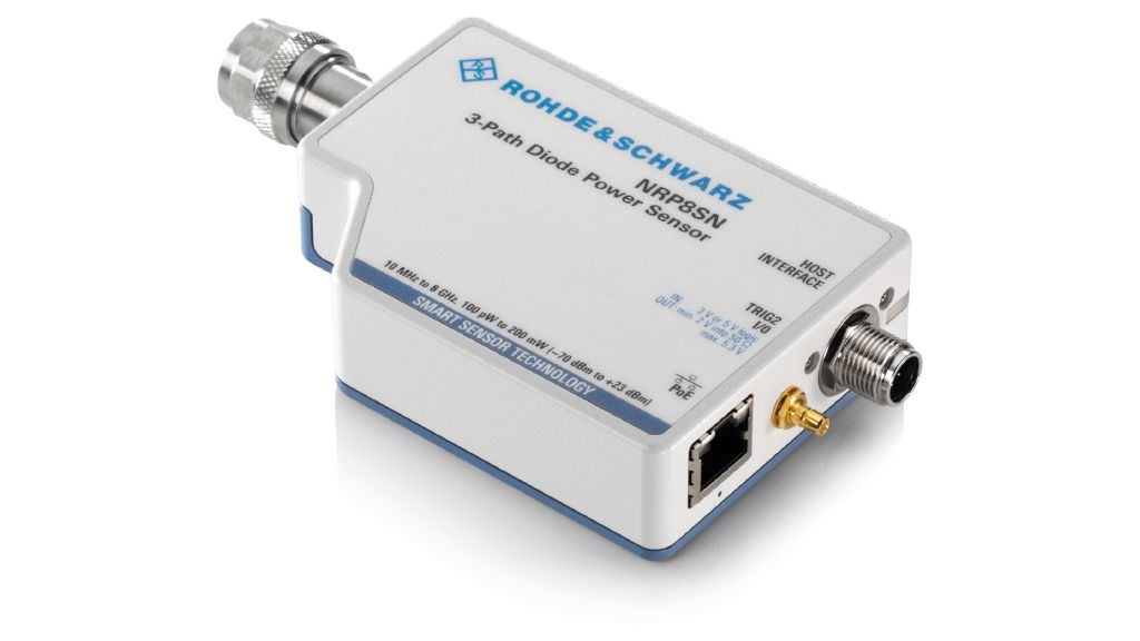 Трёхканальный диодный датчик мощности 10 МГц – 8 ГГц, 100 пВт – 200 мВт, LAN версия