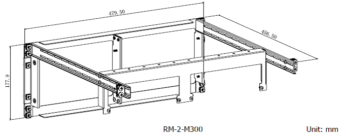 Rigol RM-2-M300 комплект крепежа 2 корпусов RIGOL M300 в стойку 19”