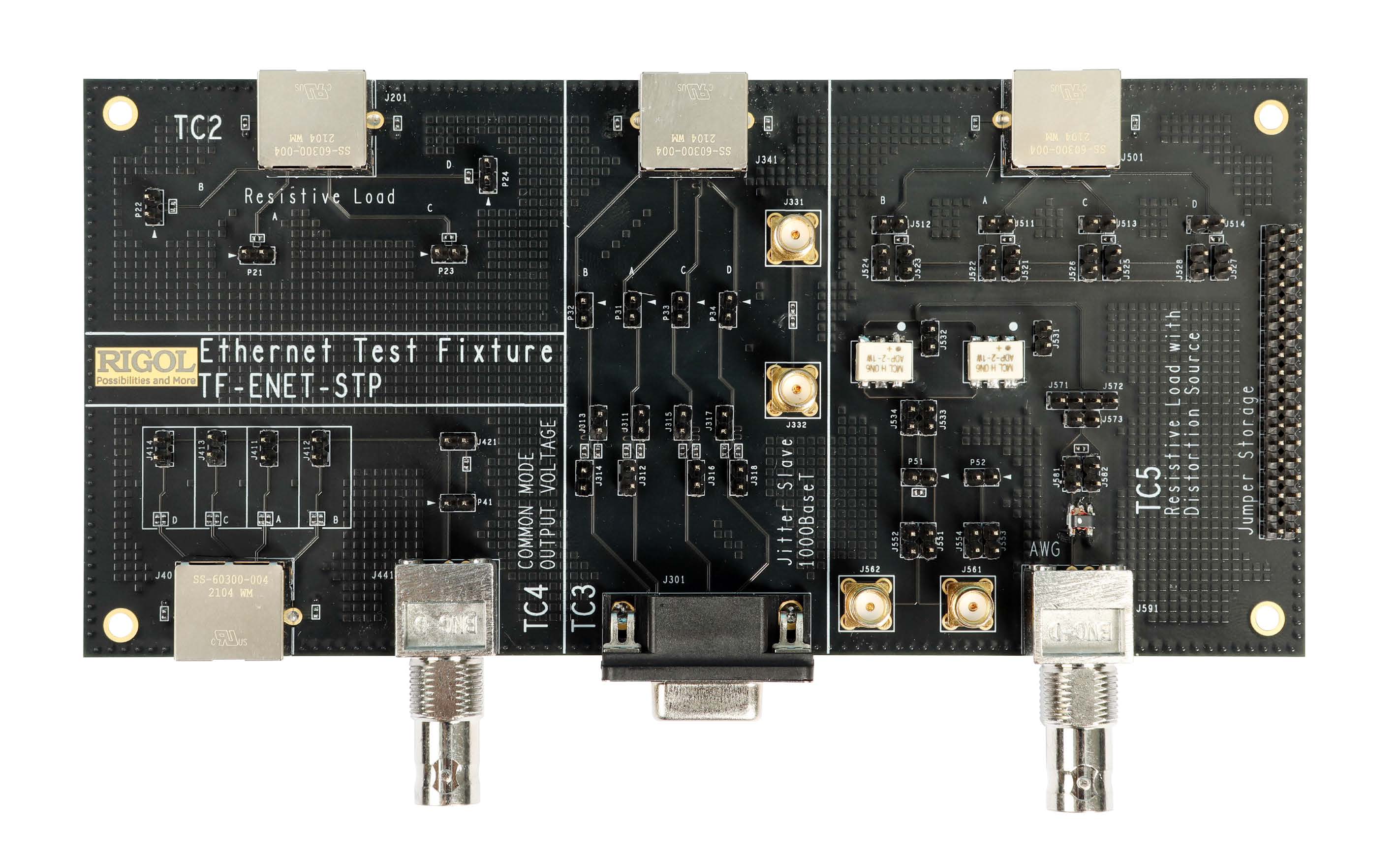 Rigol TF-ENET-STP тестовое вспомогательное устройство RIGOL TF-ENET-STP для проверки соответствия требованиям Ethernet 100BASE-TX/1000BASE-T.