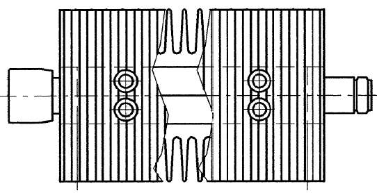 Аттенюатор 100 Вт, 3 дБ, 50 Ом, DC–1 ГГц, N(f)–N(m), низкая температура корпуса, стандарт CE