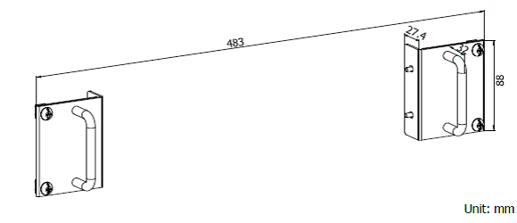Rigol RM-DSG3000 комплект крепежа корпуса RIGOL DSG3000 в стойку 19”