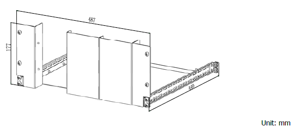 Rigol RM-1-DP700 комплект крепежа 1 корпуса RIGOL DP700 в стойку 19”